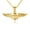 Yellow, variant on Solid Gold United States Navy Officially Licensed Shield Eagle Anchor Emblem (10K White Gold, Pendant with 16" chain)