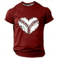 thumbnail image 1 of Camisetas de Manga Corta Casual Impresión Cuello Redondo Suéter Camiseta, Blusa de Moda de Poliéster Ligero, 1 of 3