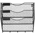 thumbnail image 1 of ColoMX Rack de revista de pared Soporte de archivos de pared Cesta de canasta de alambre colgante Canasta colgante, 1 of 8