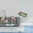 thumbnail image 2 of Estatua de elefante,Estatuas de elefantes de cerámica,figuras de elefantes,decoración,Decoración del hogar Familia Elefantes Estatuas Escultura,Bandeja de almacenamiento,Bandeja rectangular, 2 of 8