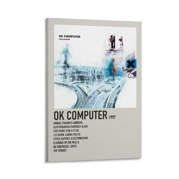 Radiohead by Ok Computer Canvas Poster Mural Decor Printing Picture Painting Living Room Hallway Deco