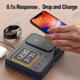thumbnail image 4 of 15W Wireless Chargers Stand 5 In1 LED Digital Alarm Clock Fast Charging Dock Station, 4 of 4