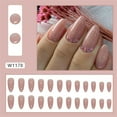 thumbnail image 2 of Fofosbeauty 24pcs Press on False Nails,Fake Nails for New Year Valentine's Gift,Almond Sweet and simple solid color Pink, 2 of 9