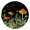 Aesthetic, variant on Aesthetic Mushroom Round Tablecloth - Waterproof Windproof Elastic Edge Cover for Dark Academia, Gothic Decor