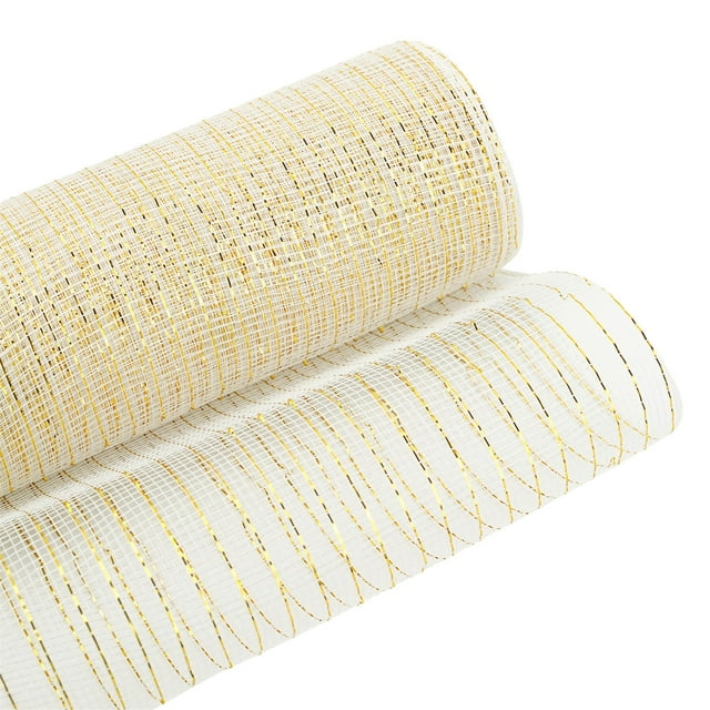 Christmas Decorative Mesh Ribbon, B Party Backdrop Ribbon, Polyester Fiber Festival Decorative Mesh Ribbon, 26Cmx10Yds for Gift Wrapping Wedding And Party Atmosphere Creation