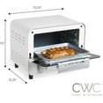 thumbnail image 3 of COOK WITH COLOR Small Toaster Oven 600-Watt Countertop Oven Cooker Kitchen Appliance, Cream, 3 of 7