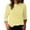 Yellow, variant on Womens Striped Knit Top Long Sleeve Crew Neck Ribbed Detail Comfort Basic Tee