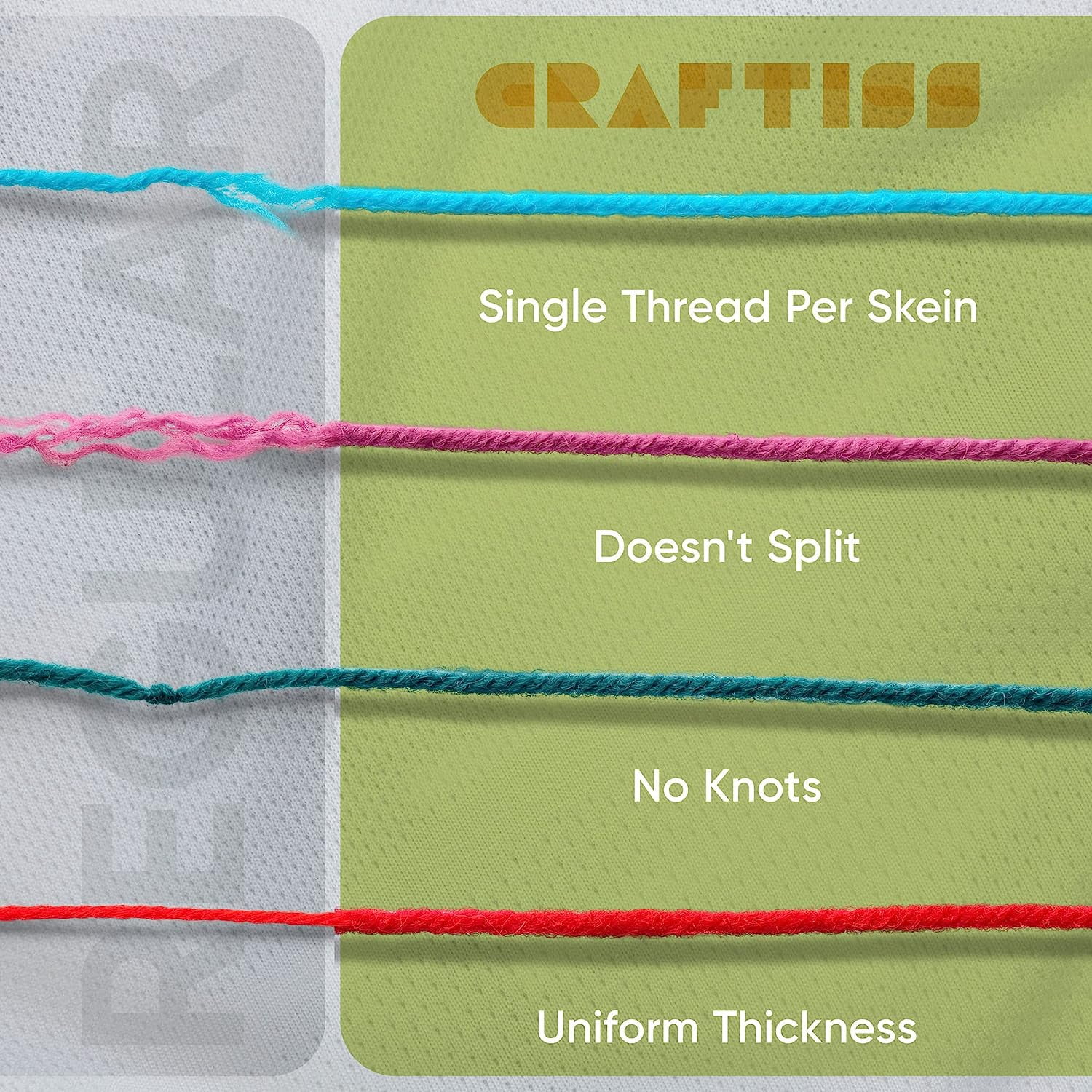 Craftiss Crochet Kit for Beginners, 158 pcs with 16 Colors of Acrylic Yarn Skeins, 1300 Yards Total – Learn to Crochet Kit for Adult Beginner