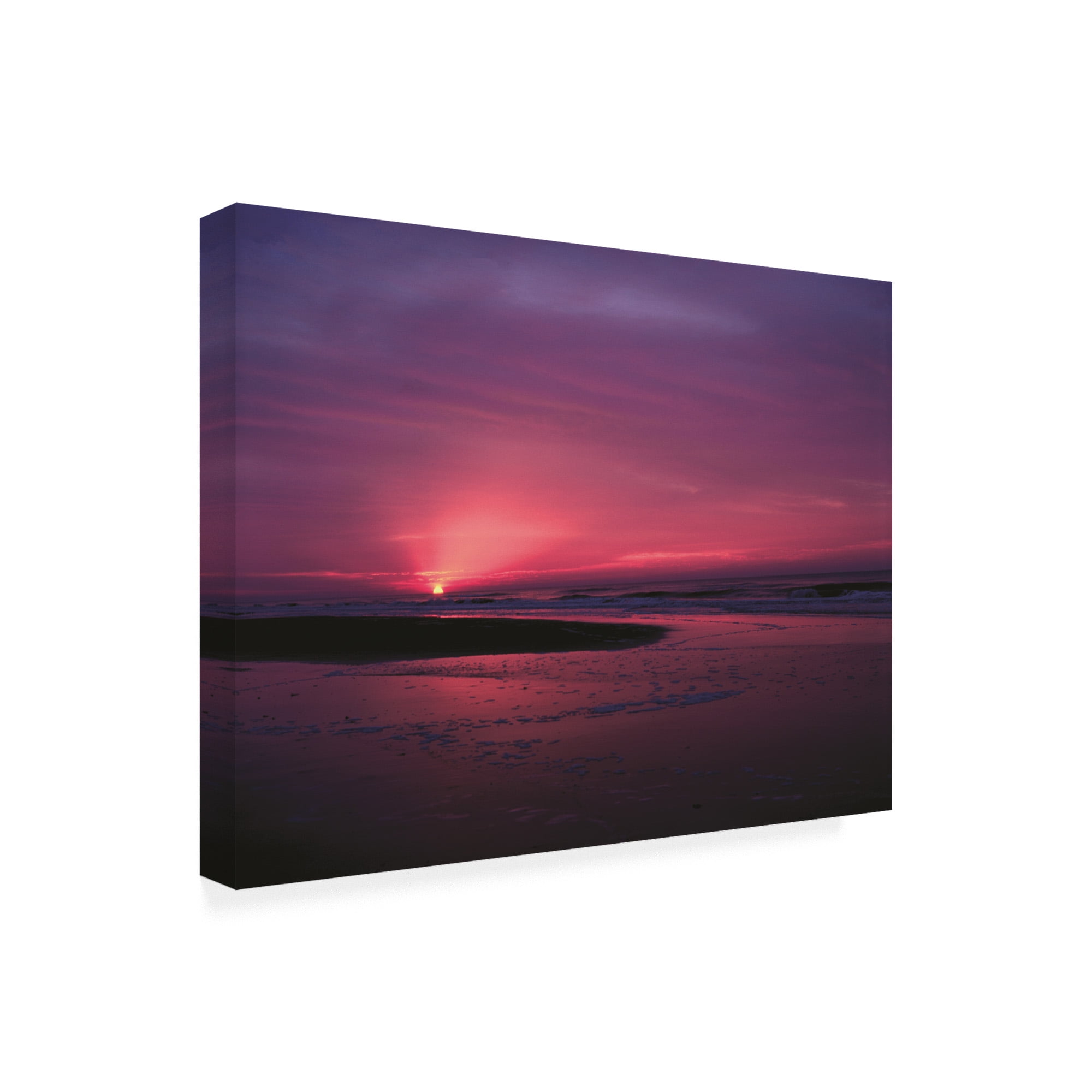 Trademark Fine Art 'Sunrise at Sunset Beach' Canvas Art by Kurt Shaffer Photographs