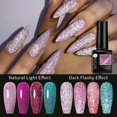 thumbnail image 2 of UR SUGAR-Gel de uñas con purpurina reflectante, esmalte de uñas de Gel UV semipermanente, decoración artística de uñas, lentejuelas rosas, 7,5 ml, 2 of 4