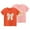 Orange, variant on Kaemgyyd 2 Pack Baby Boys Girls T-Shirt Cute Print Short Sleeve Summer Tee Toddler Unisex Crew Neck Tops 2-11 Y