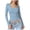 Light Blue Sweatshirts, variant on YUGYXL Womens Tops Dressy Casual Workout Outfits Fall Winter Long Sleeve Shirts Boat Neck Going Out Tops Fashion Light Blue Sweatshirts XS