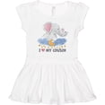 thumbnail image 3 of Inktastic I Love My Cousin Cute Elephants with Moon and Stars Girls Toddler Dress, 3 of 5