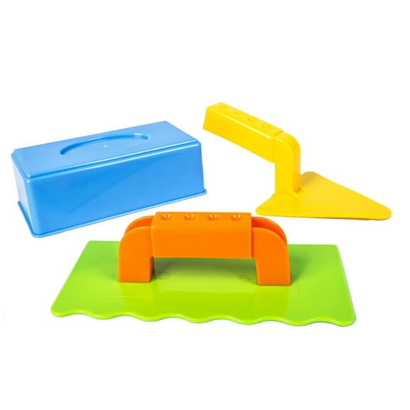 kjfeif Ensemble d'Outils de Brique 3 Pcs pour Enfants, Jouets Combinés de Neige et de Sable pour l'Extérieur, Encourage l'Interaction Parent-Enfant et le Jeu Créatif de Construction