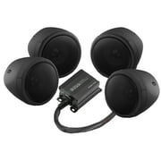 BOSS Audio Systems MCBK470B 3 Weatherproof Bluetooth Motorcycle Speakers Compact Amplifier