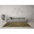 thumbnail image 3 of Ahgly Company Indoor Round Abstract Brown Modern Area Rugs, 5' Round, 3 of 4