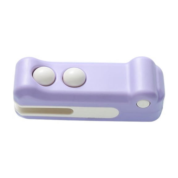 1Pcs Mini Bag Sealer,Rechargeable Heat Sealing Machine, 2 in 1 Chip Bag Sealer with Cutter,Portable Bag Resealer Machine,Handheld Food Sealer for Snack Plastic Bags Food Storage(Purple)