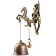 thumbnail image 3 of Retro Metal Doorbell Chime, Magnetic Hanging Bell for Shop, Durable Wind Chime with Charming Horse Design for Housewarming, 3 of 4