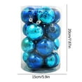 thumbnail image 3 of Christmas Tree Ornaments, 16PCS 6CM Shatterproof Plastic Christmas Balls Hanging Decorations for Holiday Party Indoor New Year Tree Decor Ornament Set, 3 of 5