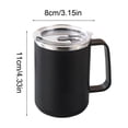 thumbnail image 3 of chaungfeng 500ML Insulated Stainless Steel Coffee Mug, Double-Wall Vacuum Travel Tumbler, Shatterproof for Camping, Office, and Outdoor - Durable, Perfect for Hot and Cold Drinks, 3 of 6