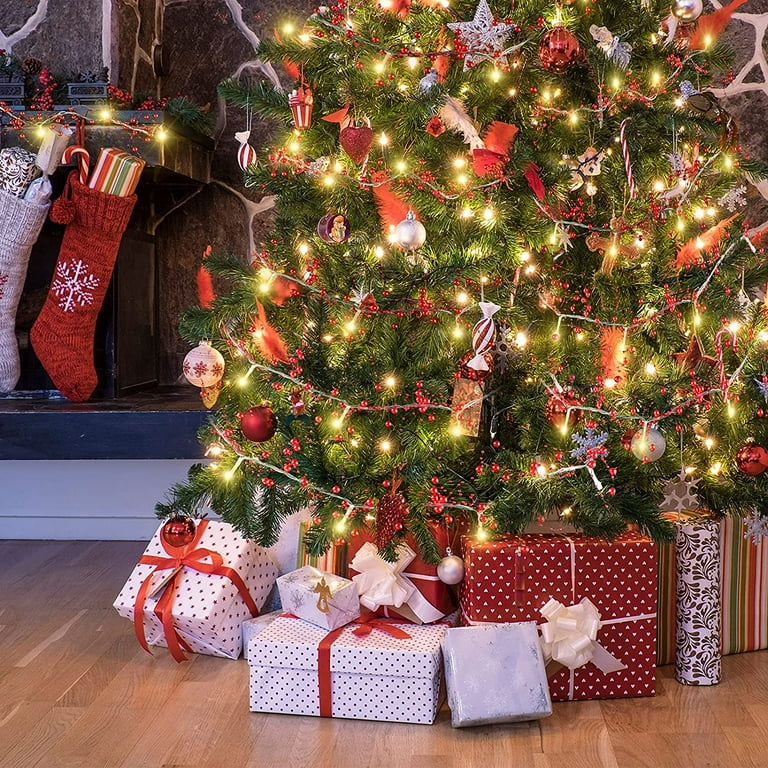 Red led shop xmas tree lights