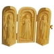 thumbnail image 2 of Tríptico Plegable de Paneles con Tallas Católicas en Madera, Ideal para Decoración Navideña Y Escultura Religiosa Multiusos., 2 of 7