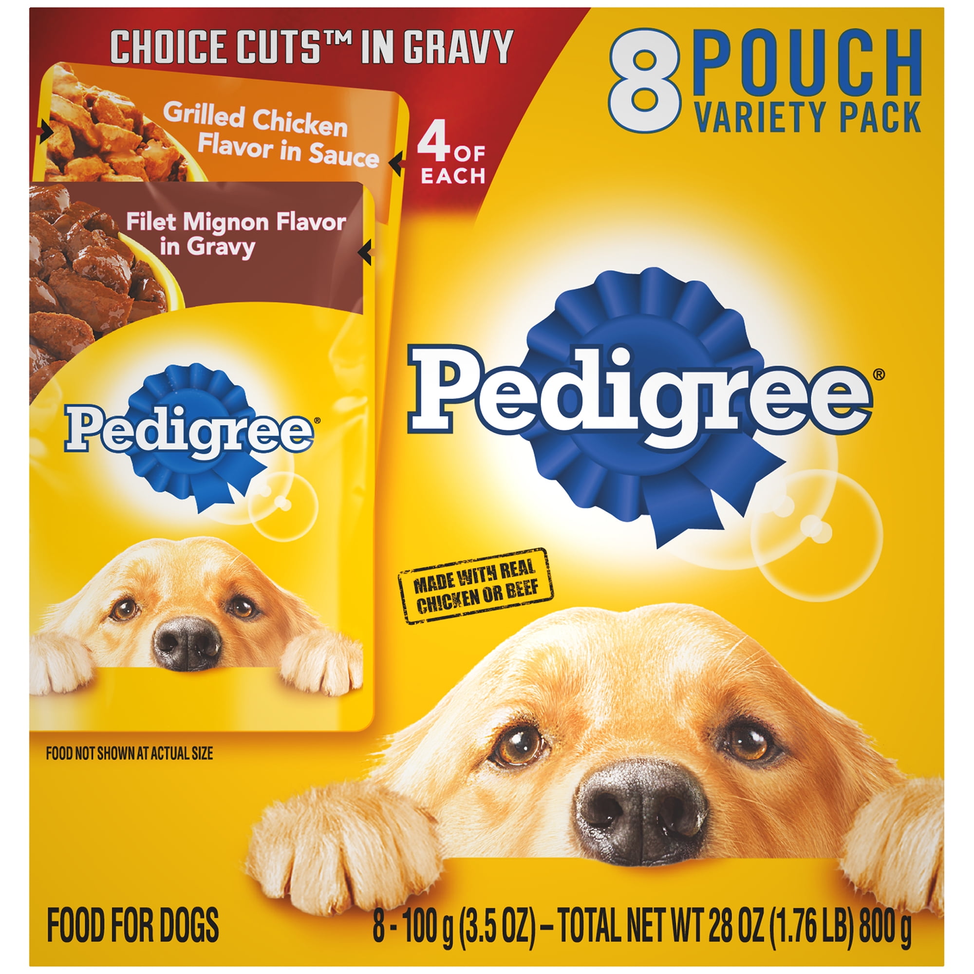 Pedigree Choice Cuts in Gravy Adult Soft Wet Meaty Dog Food Variety