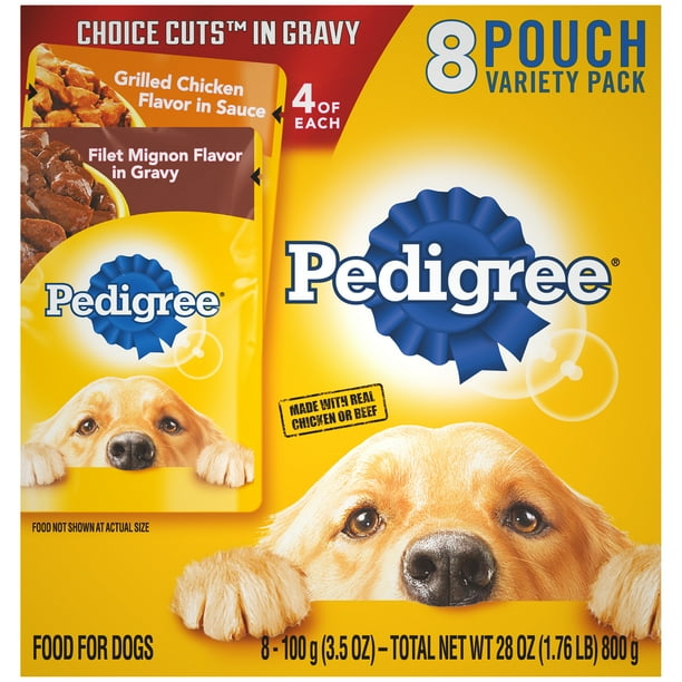 PEDIGREE CHOICE CUTS in Gravy Grilled Chicken Flavor in Sauce & Filet