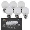 thumbnail image 1 of Bombillas Bluex LED G16, 6 W, 550 lúmenes, blancas, E26, 120 V, paquete de 6, 1 of 6