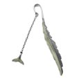 thumbnail image 1 of CAROOTU 2 Pcs Signet Lumineux Rétro Plume Forme Lueur dans le Décor de Queue de Baleine Hibou Foncé, 1 of 7