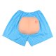 thumbnail image 3 of Pantalones cortos divertidos con trasero falso para disfraces de carnaval y mascarada. Pantalones de broma hilarantes. impresiones labiales de puntos azules, 3 of 9