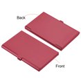 thumbnail image 3 of Uxcell Professional Business Card Holder Aluminum Slim Pocket Credit Card Case, Red 4 Pack, 3 of 5