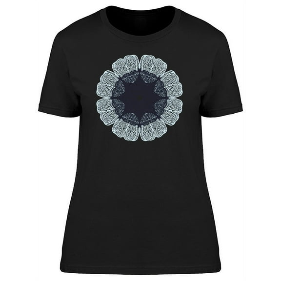 Blue Gooseberry Mandala T-Shirt Women -Image by Shutterstock, Female Small