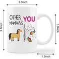 thumbnail image 5 of Best Grandma Mug Cup,Other Mamaws VS You Cute Unicorn Ceramic Mug-11oz Coffee Milk Tea Mug Cup,Grandmother Grandma Mamaw Birthday Mother''s Day Gifts From Grandson Granddaughter, 5 of 5