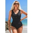 thumbnail image 5 of ATTRACO One Piece Swimsuit Women Pectoral Cross V Collar Bathing Suit Sexy Monokini Swimwear S-XL, 5 of 7