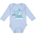 thumbnail image 3 of Inktastic My Great Grandma Loves Me with Cute Sharks Boys or Girls Long Sleeve Baby Bodysuit, 3 of 5