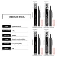 thumbnail image 4 of Eyebrow Pencil & Microblading Eyebrow Pencil Waterproof, Micro-Sculpted Micro Fork Eyebrow Pencil That Imitates Natural Hair Lines & Shapes, 4 of 9