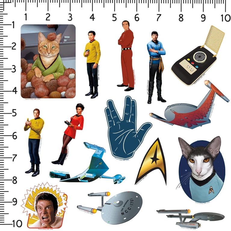 Star Trek The Original Series Sticker Pack Die Cut Vinyl Large
