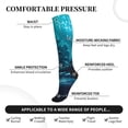 thumbnail image 3 of Lsque Futuristic Jet Ski Adventure Pattern Sport Compression Socks for Men & Women 15-20 mmHg Knee High Nurse Pregnant Running Medical and Travel Athletic, 3 of 6