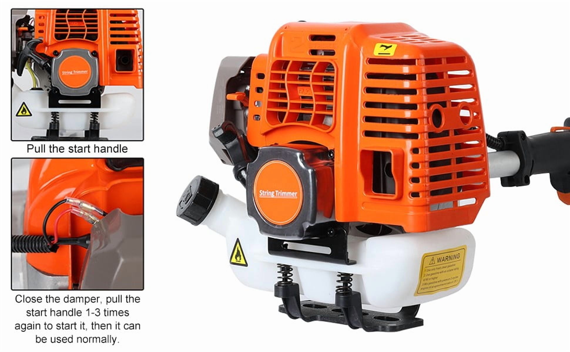 2025 Upgraded 52cc Gas Power Cordless Hedge Trimmer, 5 in 1 Multifunctional Weed Eater with Brush Cutter, Hedge Trimmer, Pruner & Extendable Rods for Lawn, Garden & Yard Maintenance