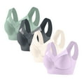 thumbnail image 3 of Cavosen Sports Bras for Women Pack Wireless Bras Push Up Full Coverage Lightly Padded Stretch Bralettes Wide Straps Breathable Tshirt Casual Underwear, 3 of 3