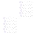 thumbnail image 2 of Inteprter Corazón Colgando Remolinos Suministros de techo Atractiva decoración de fiesta Adorno Adorno de compromiso para el hogar Corazón Corazón blanco 2Conjunto, 2 of 6