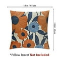 thumbnail image 4 of nygtbtfer Orange Pillow Set of 2 Fall Art Flower Decorative Throw Pillow Cases Decor for Sofa White, 4 of 7