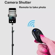 Wireless Bluetooth Selfie Remote Shutter Controller Button for Phone Cameras with Multi-Function Control for Videos, Apps, and Games