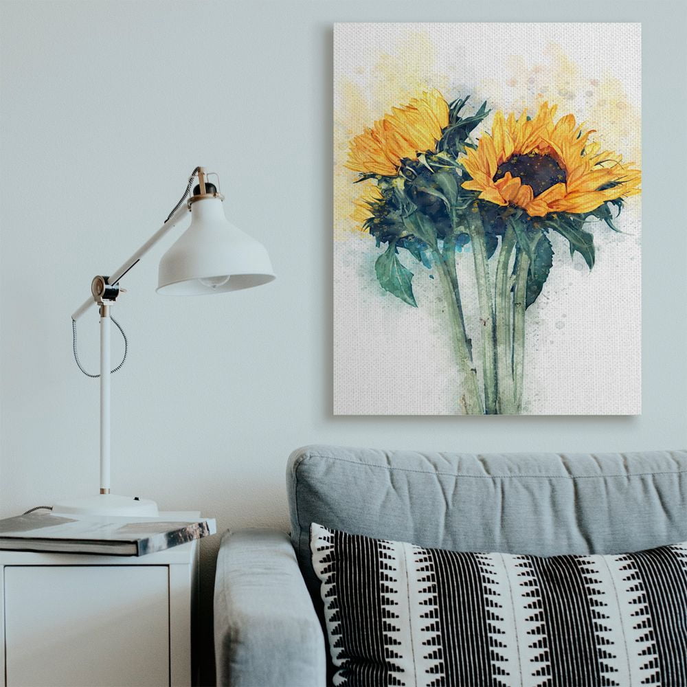 Stupell Industries Sunflower Assortment with Watercolor Accent Designed by Ziwei Li