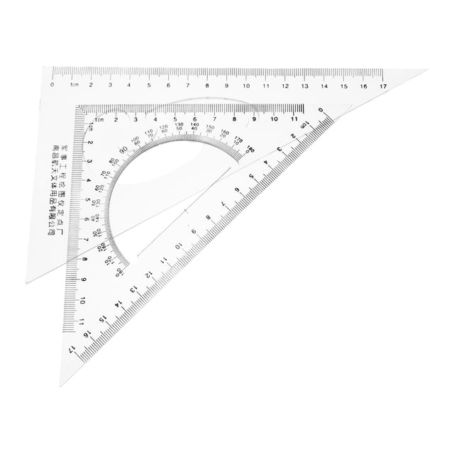 RENACLIPY 2Ud De Triangulares Multifuncionales Para Dibujo Ingeniería Y Geometría