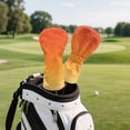 thumbnail image 3 of Yuyamidu Orange Golf Club Head Covers for Woods, Driver, Fairway, Hybrid Waterproof PU Leather Golf Head Cover Fashion Golf Headcover, 3 of 7