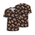 thumbnail image 6 of Rocae Rose Flower Bear for Breathable Men's Baseball T-Shirt Fashionable Casual Baseball Jersey, Moisture-wicking Sportswear Medium, 6 of 9