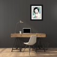 thumbnail image 3 of Wilson, Aimee 11x14 Black Ornate Wood Framed with Double Matting Museum Art Print Titled - Girl with Red Stripes I, 3 of 4
