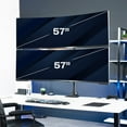 thumbnail image 2 of VIVO Dual Vertically Stacked Ultra-Wide Monitor Desk Mount for up to 57" Screens, 2 of 8